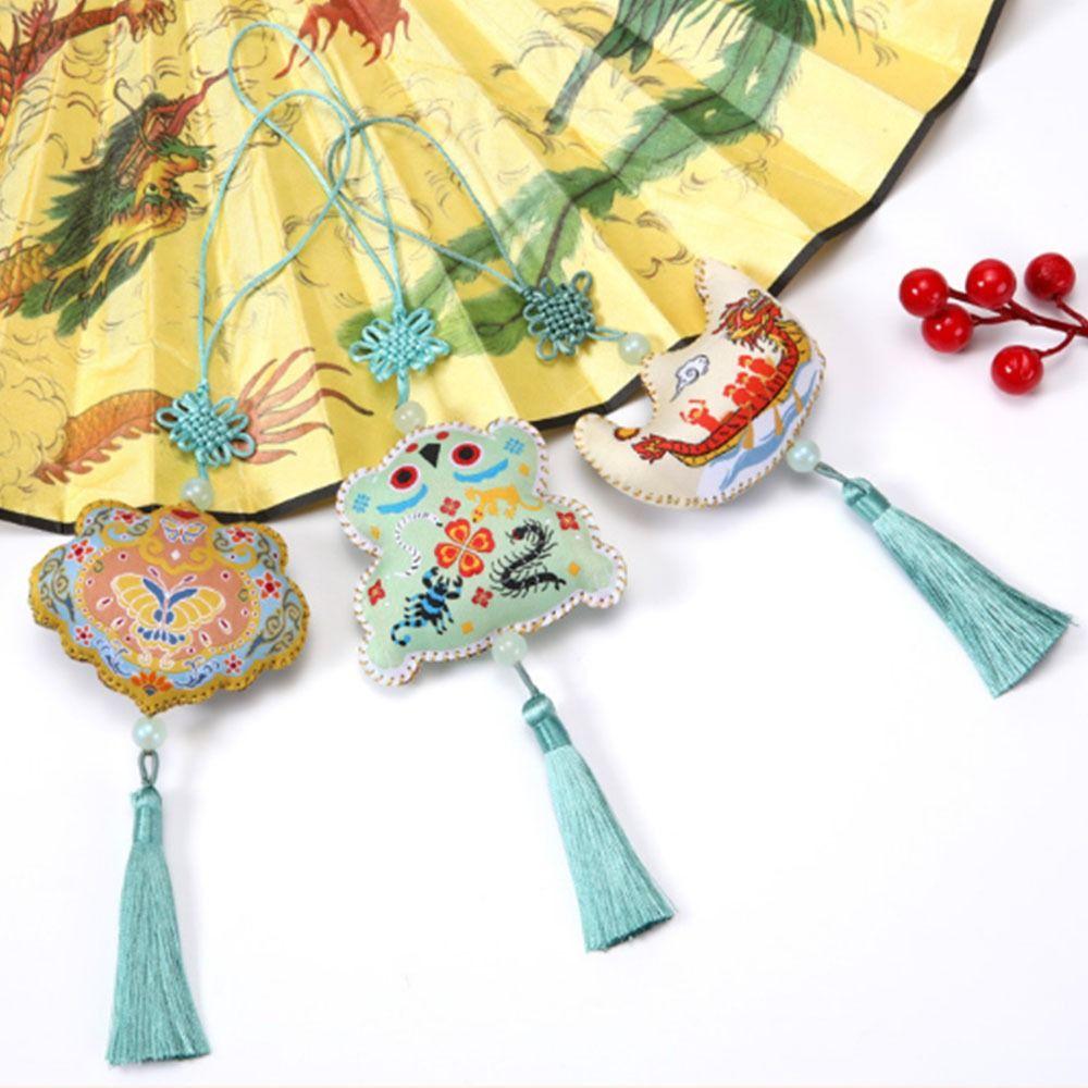 Flower Embroidery Kite Sachet Hanging Decoration Retro Hanging Sachet Pendant Hanging Ornament