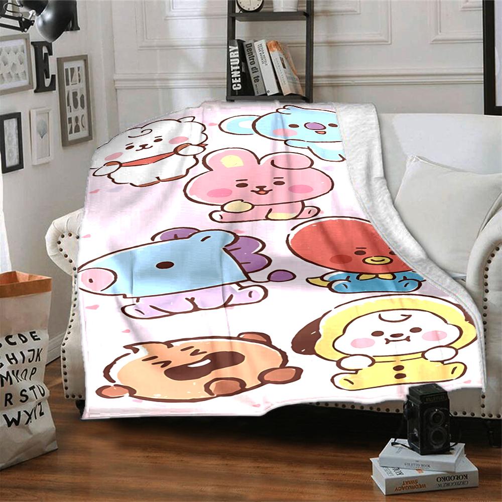 Microphone Fun Night Flannel blanket, soft and warm, suitable for beds and sofas, all seasons, portable travel blanket. 0730126