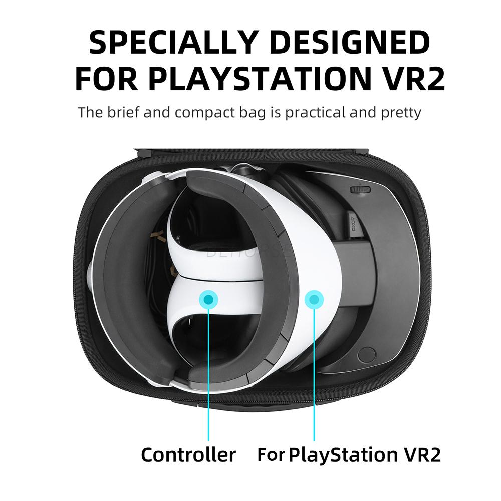 Portable Storage Bag For PS VR2 Protection Box Travel Suitcase for PlayStation VR2 Head Strap Case Accessories