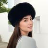 Осенне-зимняя теплая шапка из меха лисы от компании Milliner с плоским верхом, защитная шапка для ушей, милая модная шапка для женщин, уличное зрелое кепи