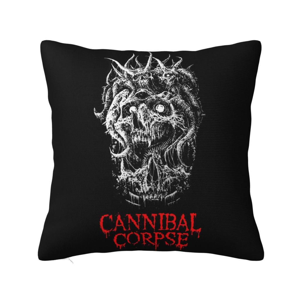 Cannibal Corpse Metal Skateboard Square Pillowcase Pillow Cover Cushion Zip Decorative Comfort Throw Pillow for Home Sofa