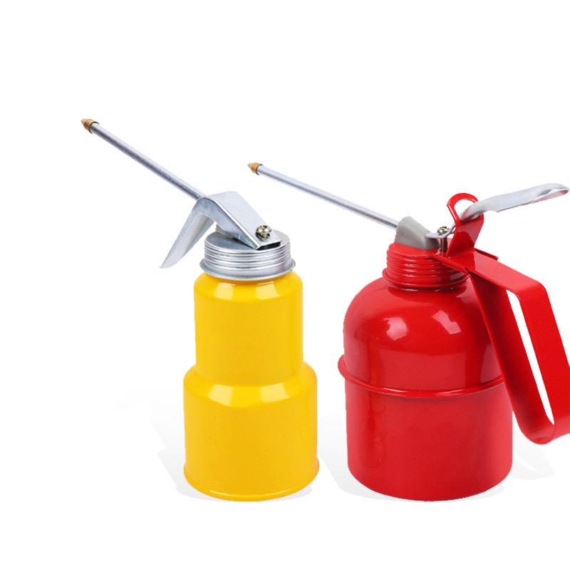 Plastic Metal Long Spout Oil Can - Manual Drip Bottle for Lubricants