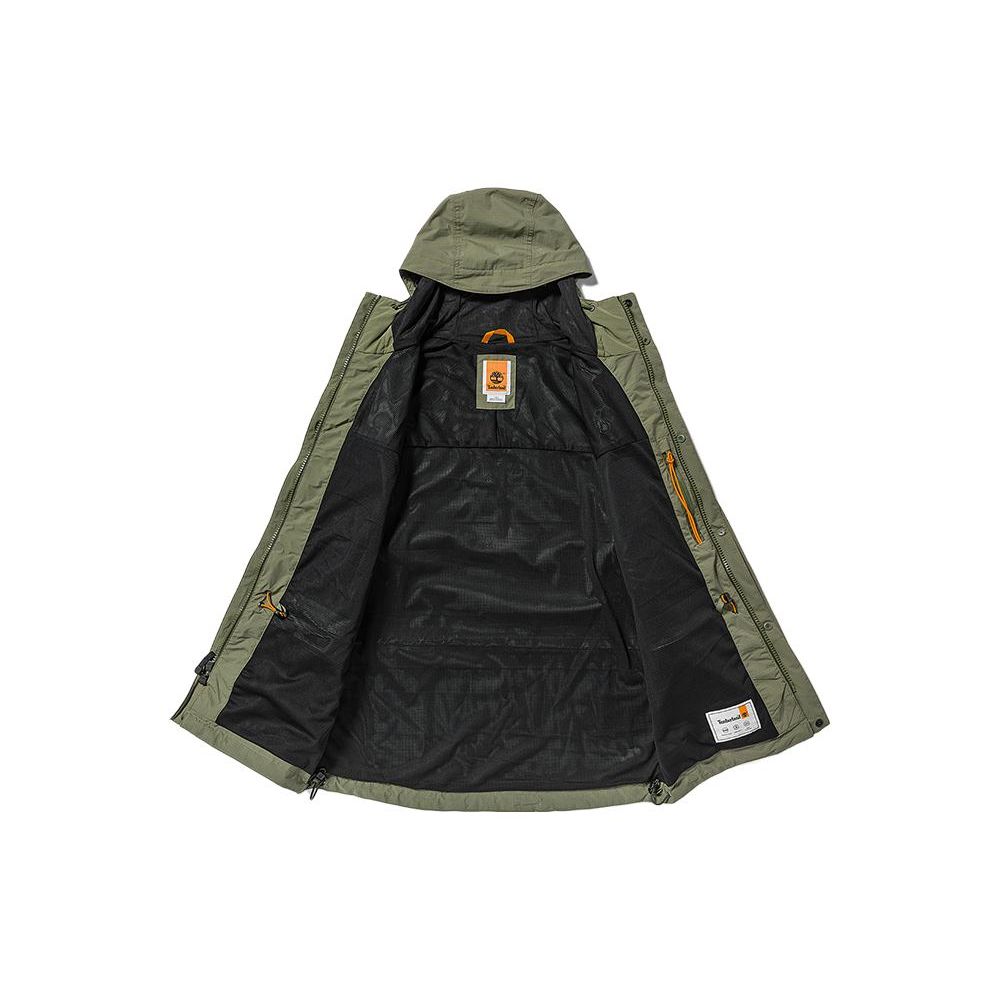 Timberland Solid Color Outdoor Waterproof Hooded Jacket Men Jackets Cassel-Green A6R9F-590