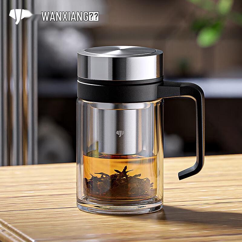 Двухстенная стеклянная кружка для чая Wanxiang V219