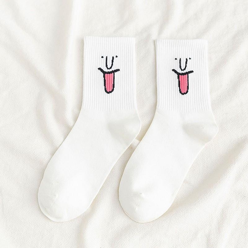 1 Pair Korea Funky Harajuku Trend Women Candy Colors Casual Funny Socks Girl Kawaii Socks Unisex Surprise Mid Women Crew Socks