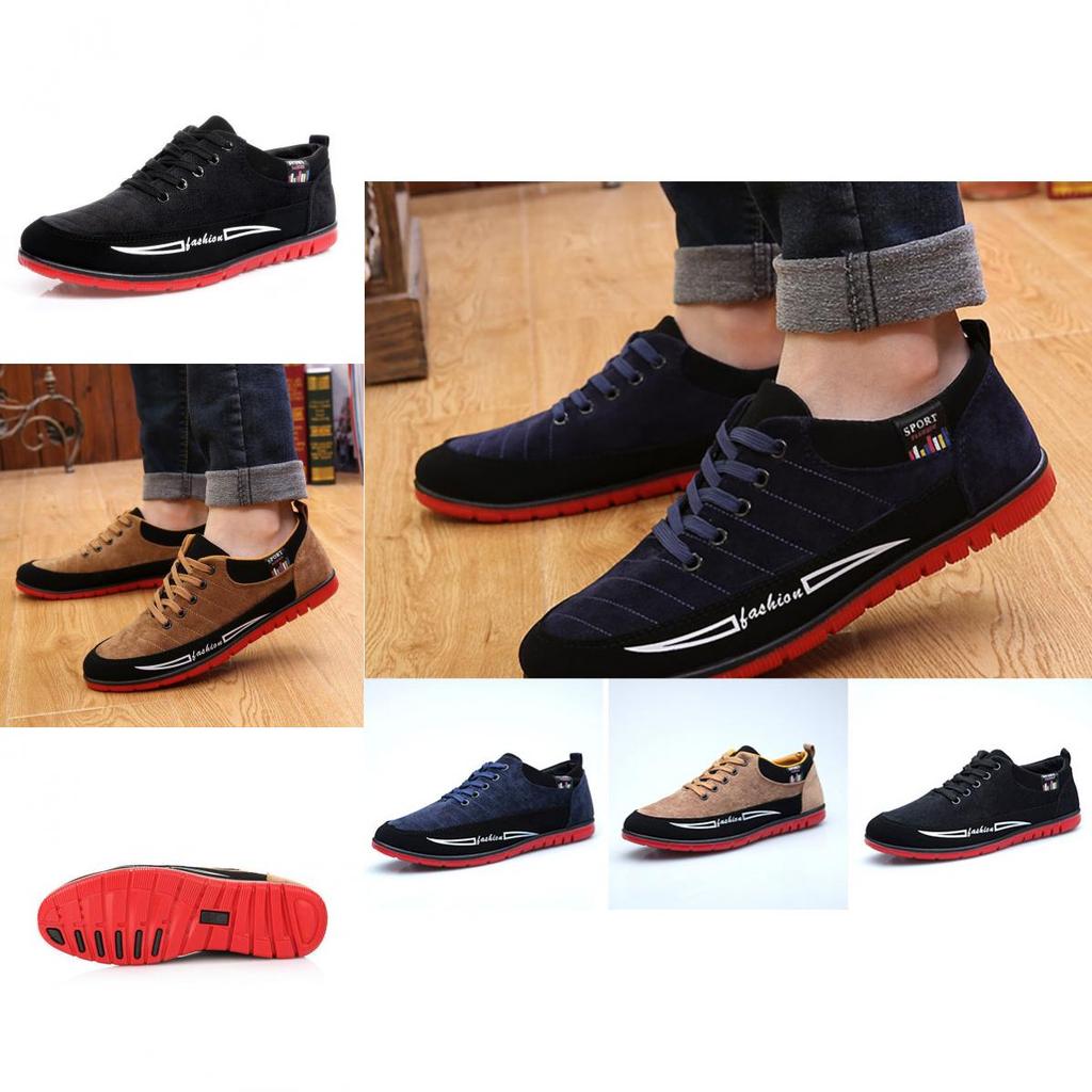 New Men Fashion Sneakers Casual Frosted Leather Running Size3944 Shoes