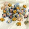 5pcs DIY 4cm Retro Fake Flowers Artificial Floral for Headdress Handbag Hat Sew