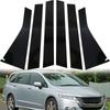 Glossy Black Car Door Trim Pillar Posts for Odyssey RB3/4 2009-2014 Cover Kits Stickers Window Decoration