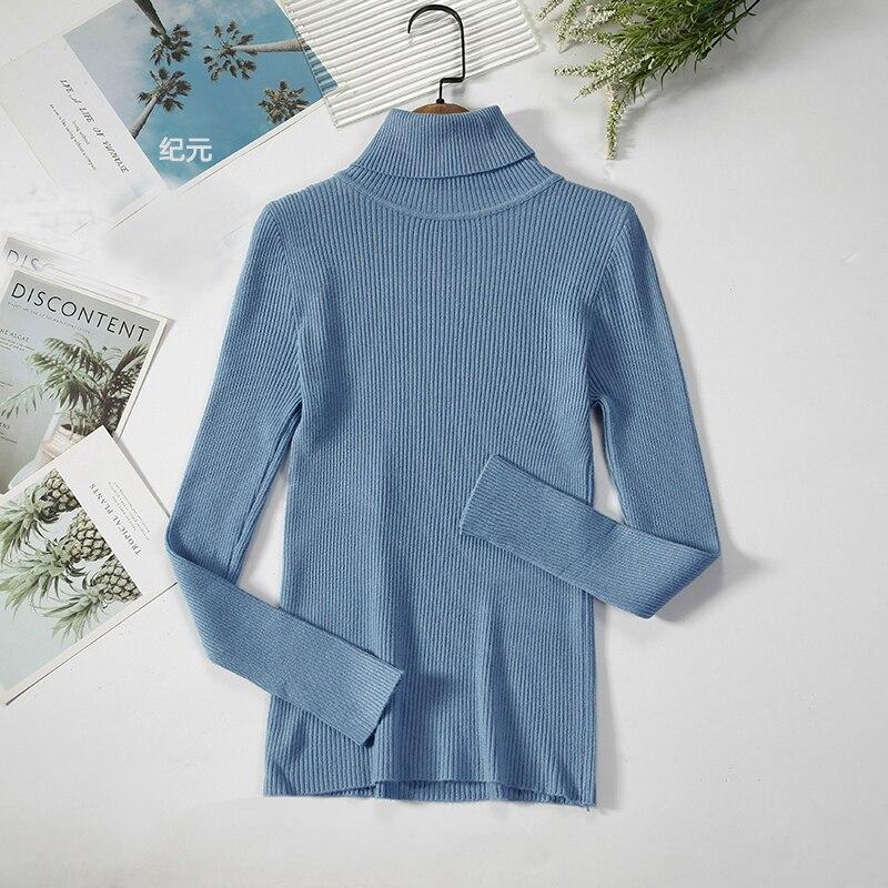 Осенне-зимние вязаные топы, женские свитера, корейский тонкий женский пуловер, вязаный свитер, джемпер, мягкий, теплый, Femme 16193