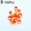100pcs Parrot Feeding Plastic Digital Bird Foot Clip Pigeon Training Tools Animal Supplies Clip Rings