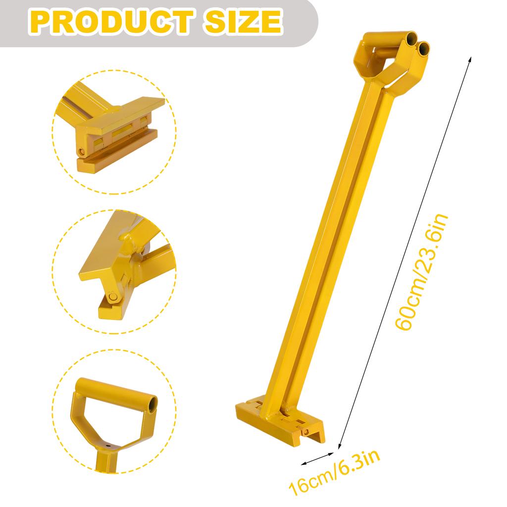 2-in-1 Manual Standing Seam Tool Sheet Metal Bender 90°&180° Double Fold Mechanical Lock Jaw Width 6 Inches Suitable for Panel