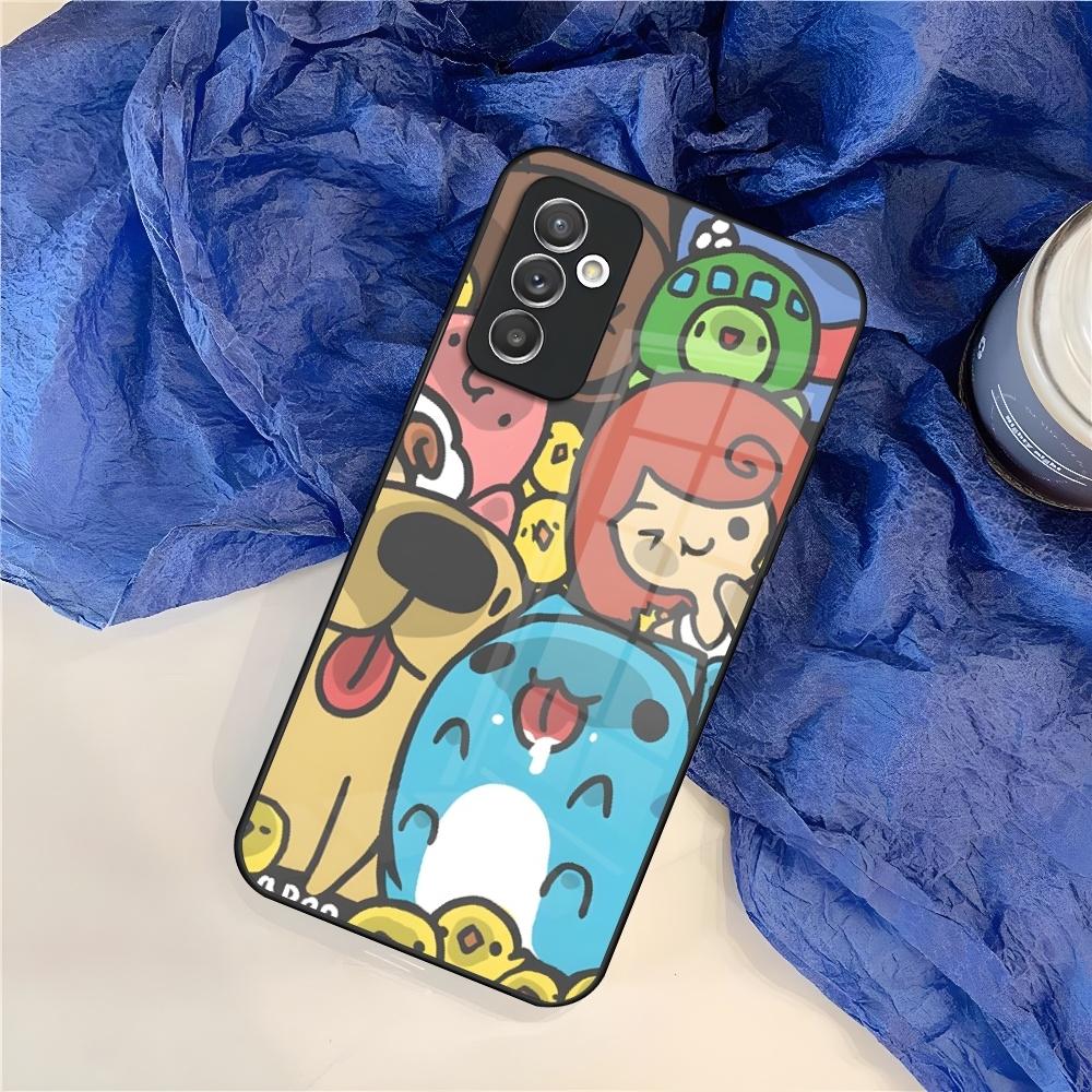 Cartoon Cute Bugcat Capoo Phone Case for Samsung Galaxy S25 S24 S30 S21 S23 S20 S22 Fe Note 20 Pro Ultra Plus glass Cover