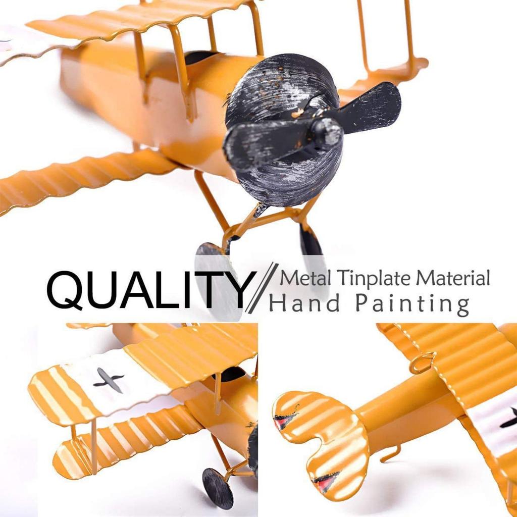 Ретро железная маленькая модель самолета, украшения, креативный железный маленький самолет, поделки, украшения для дома