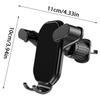 Car Mount Phone Holder Auto Clamping Hook Type Air Vent Mounted Cellphone Holder Automotive 360 Degree Rotating Stand