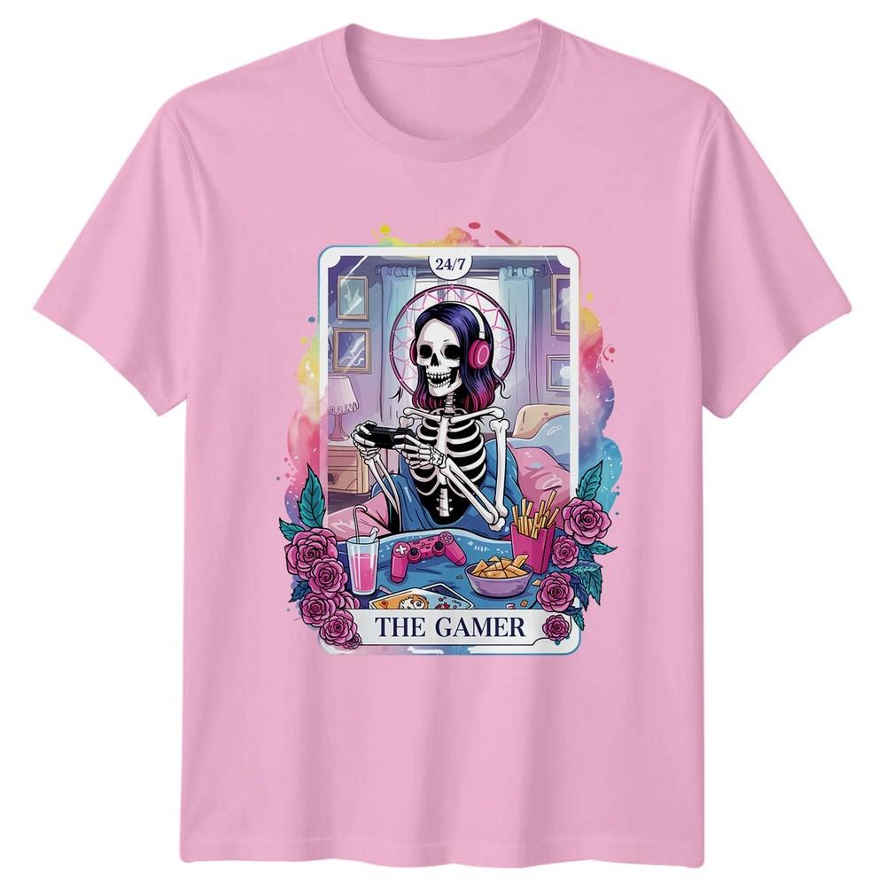 The Gamer 247 Skeleton Gamer Unisexs TShirt Kawaii Gaming Gaming Birthday Gift