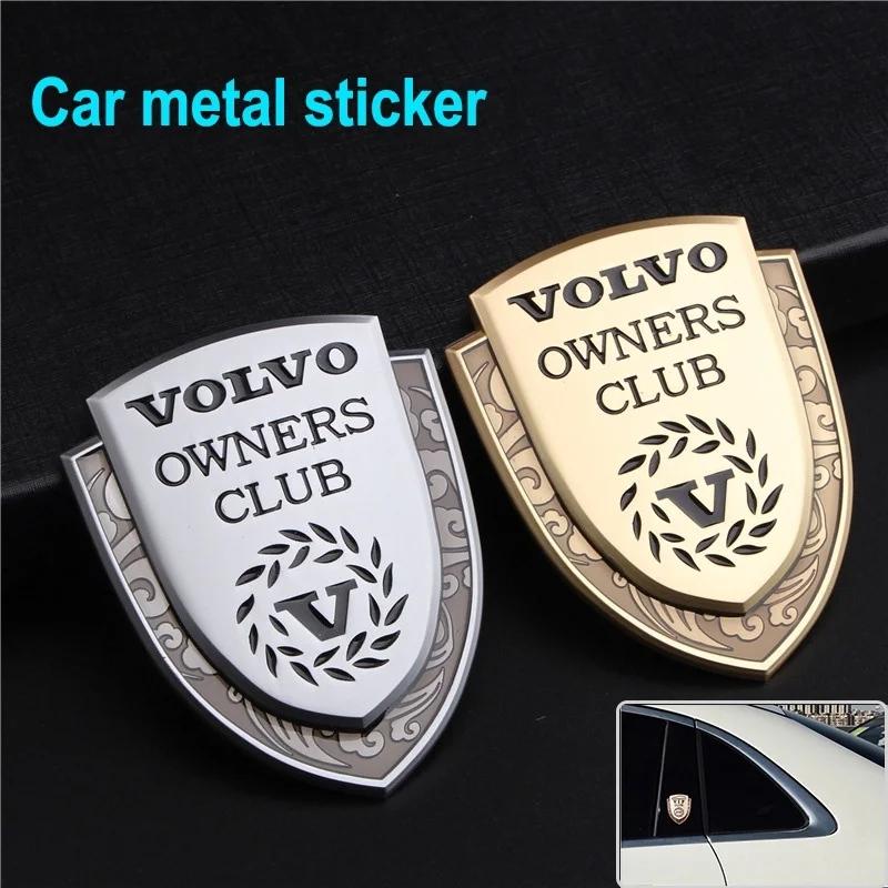pxvrm2 1 PCS Volvo 3D 3D Label Side Window Body Decoration Car Metal for Volvo XC60 V50 V40 XC90 S60 S40 S80l V90 V60 EX90 S90 XC40 C40