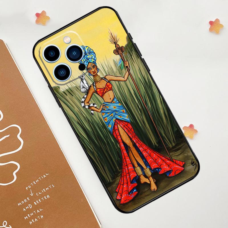 Чехол для женщины из Южной Африки для iPhone 11 12 13 14 15 16 Pro Max 15 16 Plus 13 12 Mini X XS XR