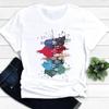 Women T-shirts Nail Art Lovely Spring Short Sleeve Ladies Fashion Casual Clothing Cartoon Clothes Female Tee Graphic Tshirt