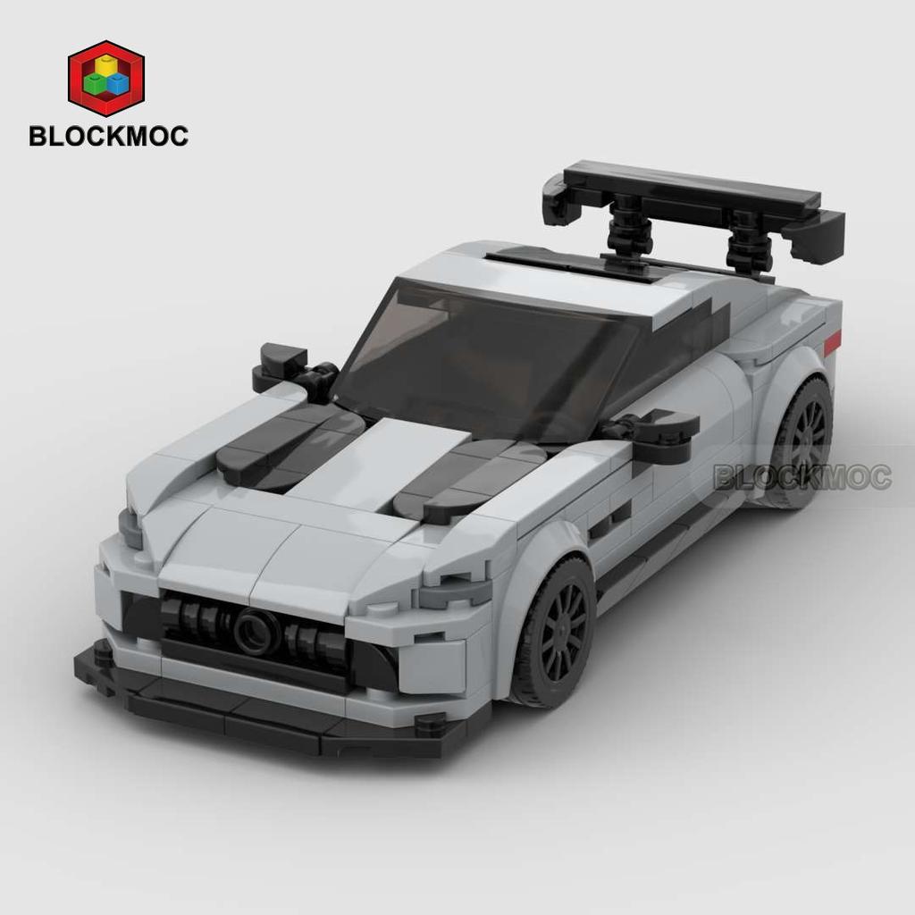 MOC Кирпичи Гоночный Спортивный Автомобиль Транспортное Средство Гонщик Наборы Строительных Блоков Игрушки для Детей