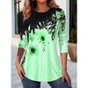 Модная женская футболка с круглым вырезом и длинными рукавами с модным цветочным 3D-принтом, повседневная одежда Y2k, одежда в стиле харадзюку