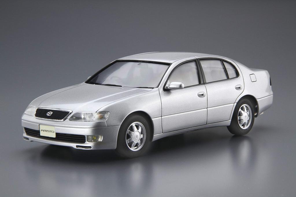 Aoshima Bunka Kyozaisha The Model Car Series Toyota JZS147 Aristo 1991 Plastic Model 1/24 No.116 3.0V/Q