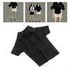 1/12 Button Down Shirt Dress Up Cosplay Accessories Outfit Casual Miniature Trendy Clothing for 6''