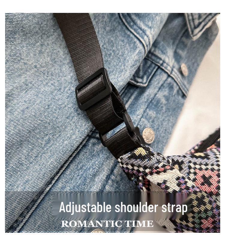 2023 Женская этническая шерстяная ретро сумка-пельмень через плечо - Универсальная и модная