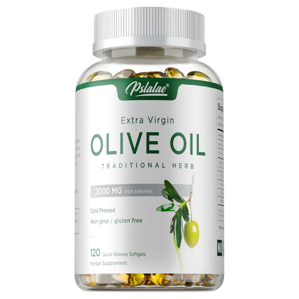 Extra virgin olive oil softgels, 2000 mg, antioxidant support, suitable for both men and women.