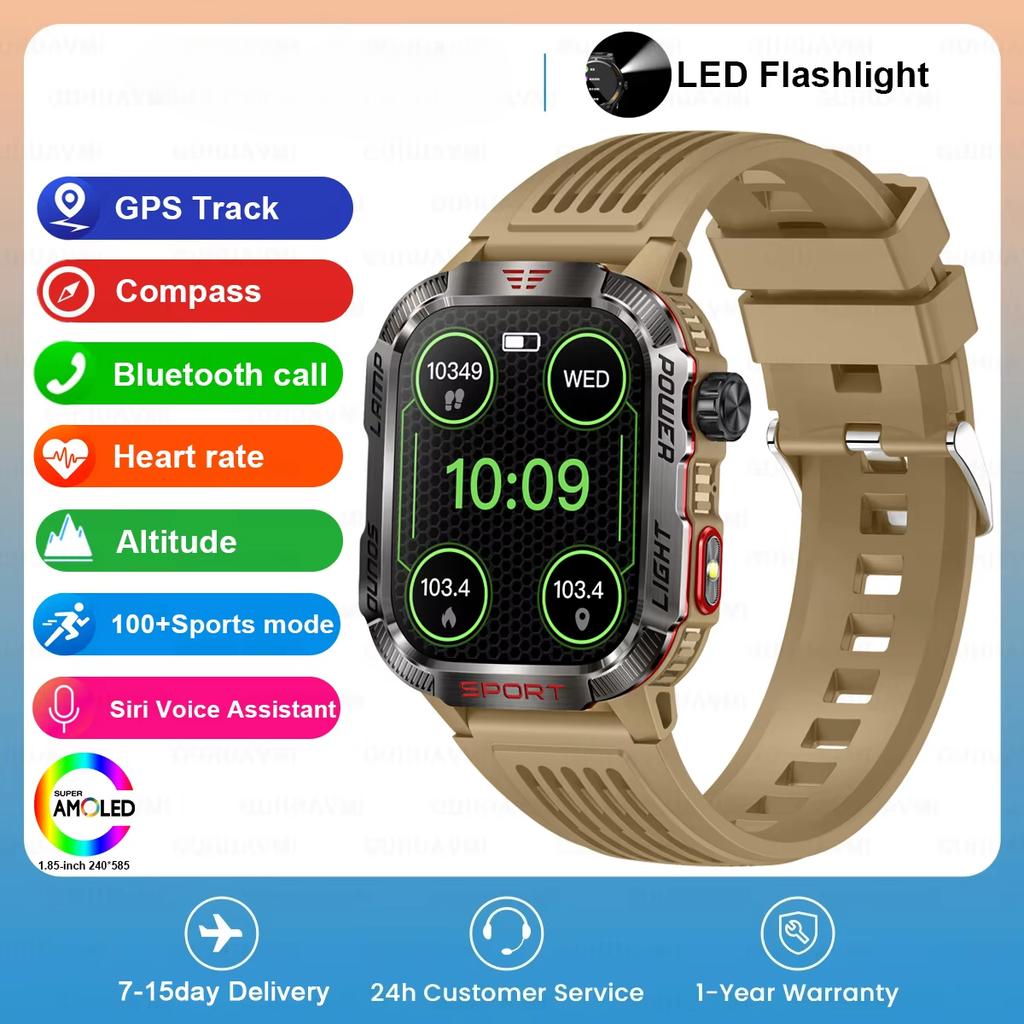 2025 Новые GPS Уличные Профессиональные Спортивные Смарт-Часы Мужчины Женщины Частота Сердечного Ритма BT Звонок 3ATM Водонепроницаемые Плавание Фитнес Смарт-Часы