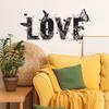 НАКЛЕЙКИ НА СТЕНУ LOVE с Цветочными Бабочками, Романтичный и Креативный Дизайн с Надписями для Спальни и Прихожей, Декор Дома