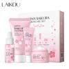 Sakura Skin Care Set 4 Pcs Cleanser, Serum, Cream, Eye Cream