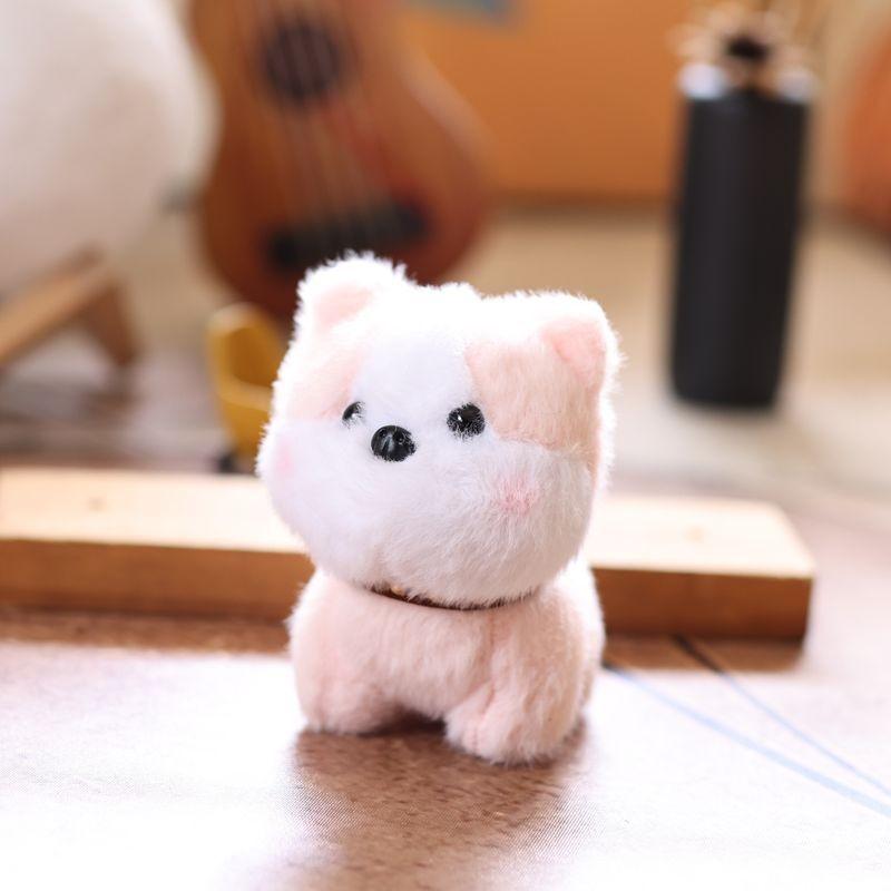 Mini Dog Plush Keychain Super Soft Stuffed Animal Backpack Decor Gift For Teens