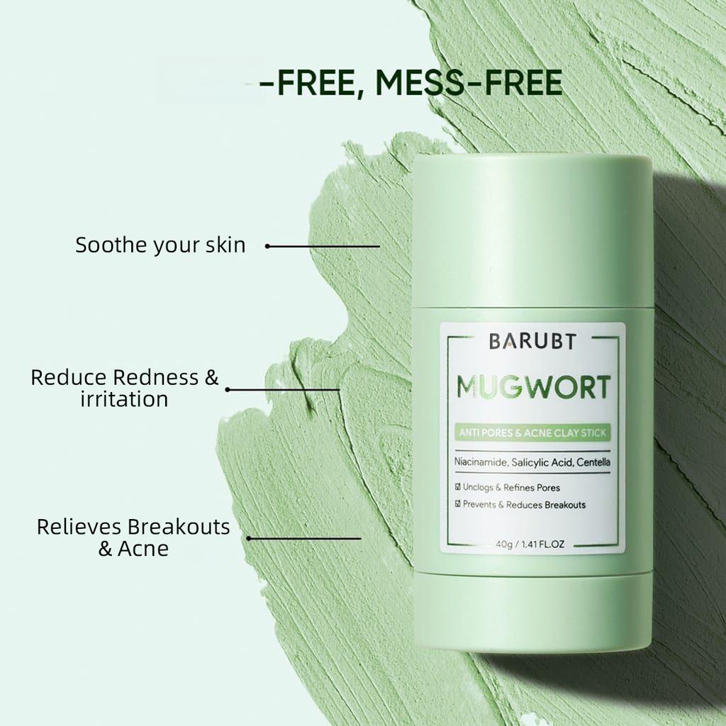 Палочка из полынной грязи: Глубокое очищение, бережное удаление черных точек и восстанавливающая маска для лица