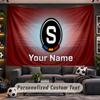 Sparta Prague Personalized Tapestry Support Custom Name, Wall Art Home Decoration