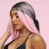 Bohemian Hollowed Out Summer Women Hair Scarf Mesh Head Scarf Cap Bling Turban Rhinestone Headband