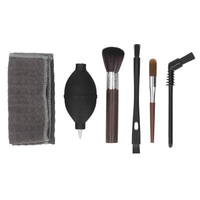 Набор из 6 щеток для кофемашины, деревянные нейлоновые щетки, полотенце, набор щеток для чистки кофемашины