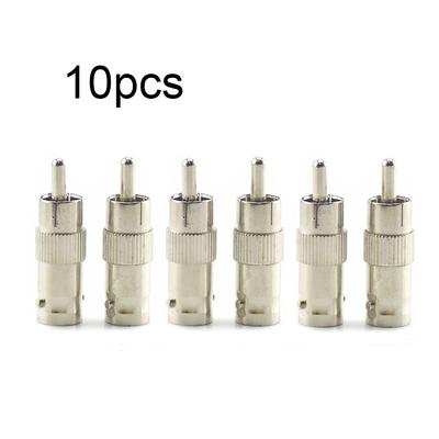 10 шт. переходник-разветвитель BNC «мама» на RCA AV «папа» для камеры видеонаблюдения, кабель Rg59 для камеры видеонаблюдения