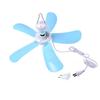 EU Plug Mini Portable Ceiling Fan Large Silent Silent Mosquito Net Electric Fan 8W 220V