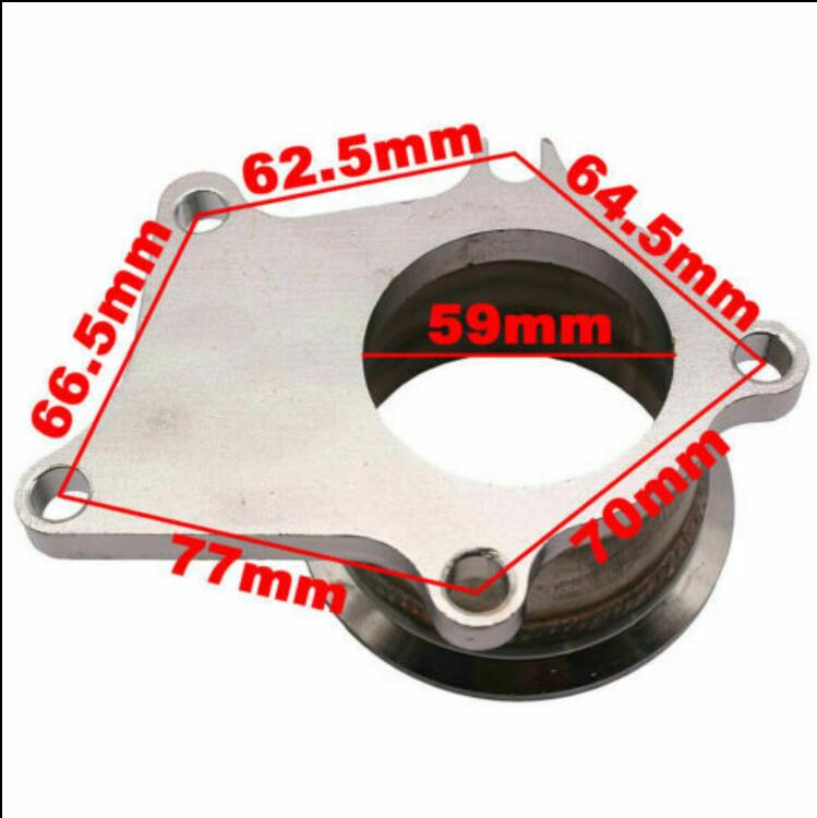 Adaptor Flange Stainless Steel Adapter for T3/T4 5 Bolt to 3inch V-Band Flange Adaptor