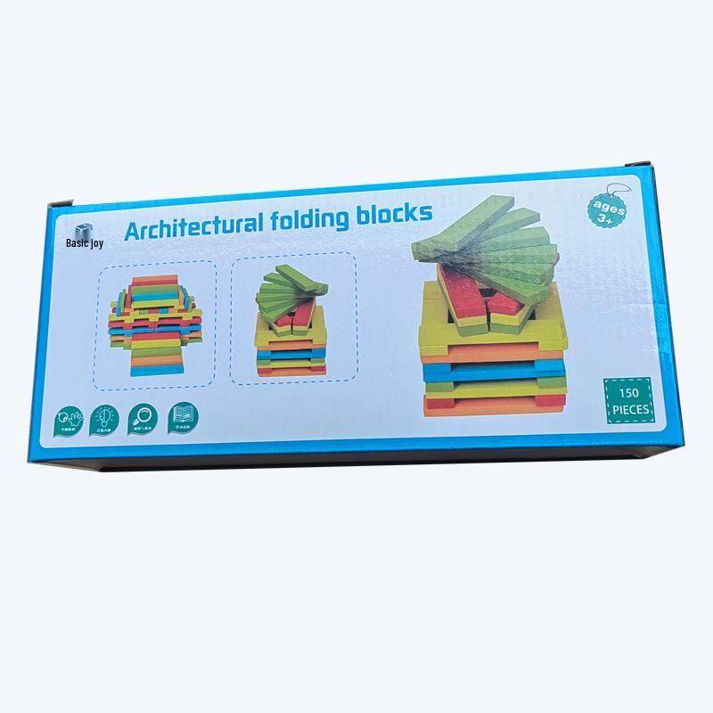 Набор из 100 блоков Архимеда для творческого строительства - Игрушка из натурального дерева для детей от 3 лет