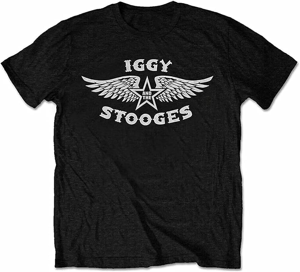 Ig Pop & The Stoos Mens Wings T Shirt Soft Cotton License