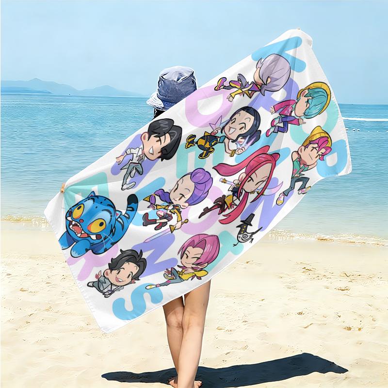 1Pc Cat Friends Phone Beach Towel Microfiber Beach Towel Thin Absorbent For Beach Swimming Yoga Bath Sports 0917192