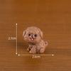 Милая смоляная мини-собачка, щенок, миниатюрная фигурка животного, украшение для дома для волшебного сада, микропейзаж, кавайные украшения в горшках