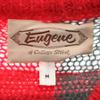Eugeue 70s 80s Mohair Blend Vintage Long sleeve sweater M gray knit Men's Used