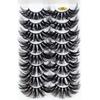 Effect Wispies Fluffy Full Volume Thick Eye Lash Extension False Eyelashes 25MM Lashes 4D Mink
