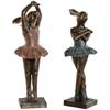 Decorative Figurine - HOME ESPRIT - Ballet Dancer - Multicolor - 2 Units - 12 X 13 X 30.5 Cm