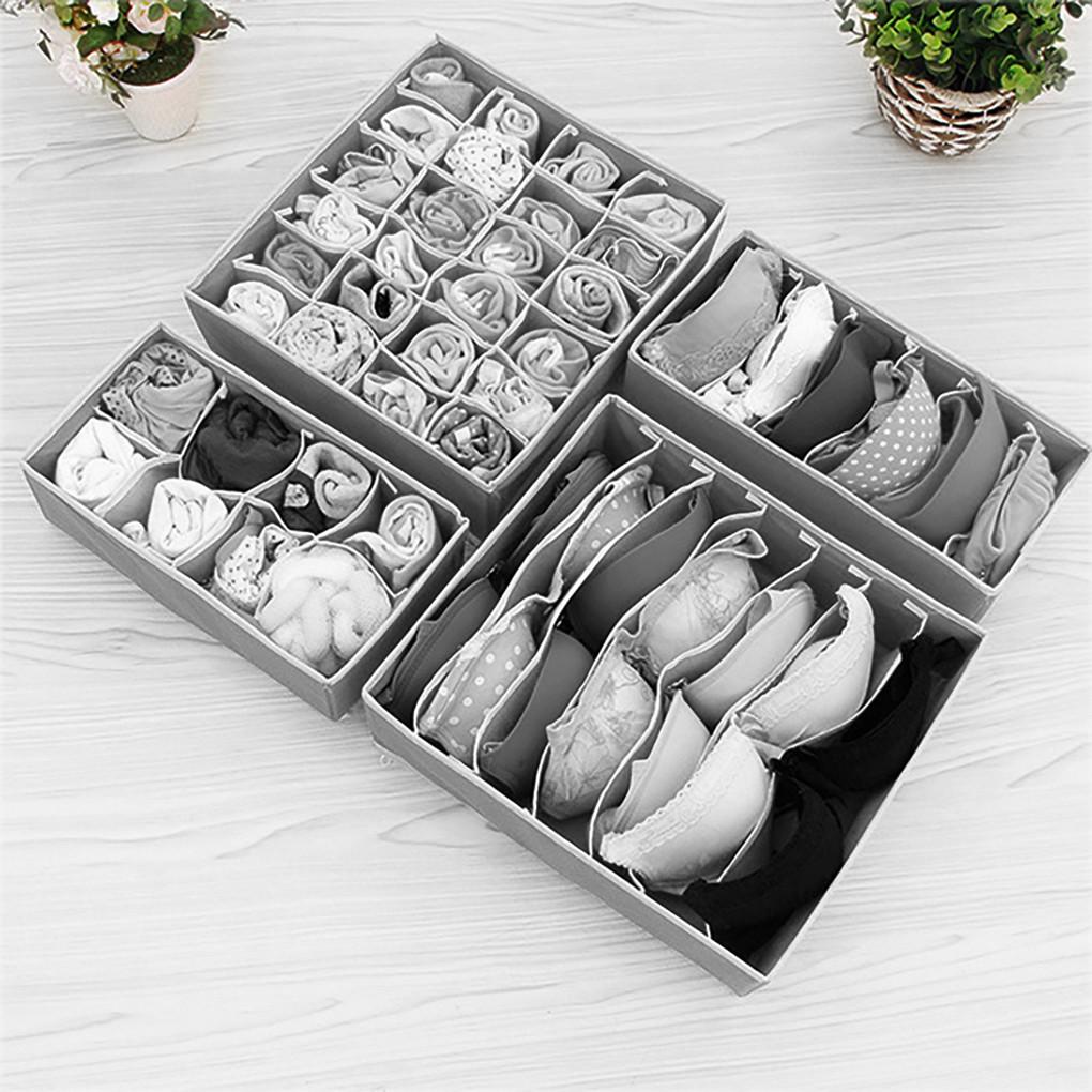 Ящик для нижнего белья, органайзер для домашнего шкафа, ящик для бюстгальтера, нетканый держатель для хранения ткани, коробка