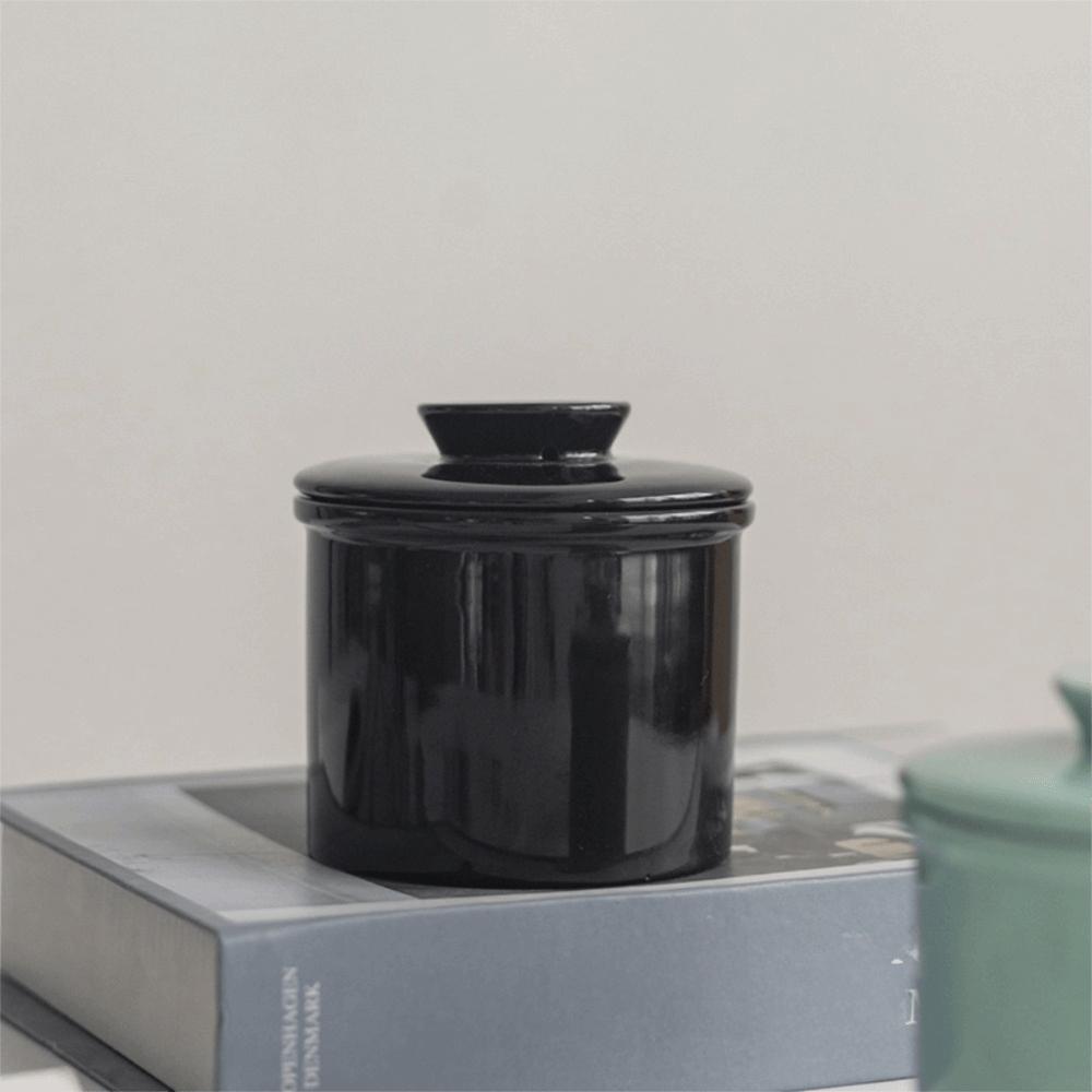 Герметичный французский горшок для масла Керамический хранитель масла Простой контейнер для хранения масла Сыр