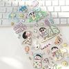 Оригинальные наклейки Sky Crayon Shin-chan Life Diary 6D с тиснением - Тема «Дорожные знаки» для самостоятельного украшения мобильного телефона