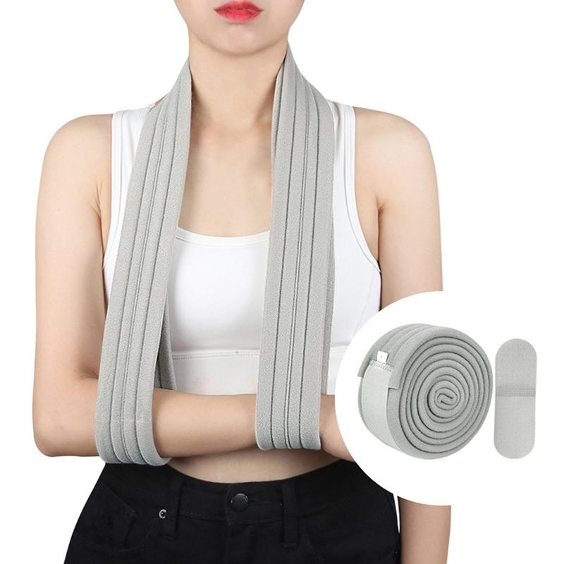 1Pc Arm Sling Adjustable Breathable Shoulder Immobilizer Support For Broken Arm